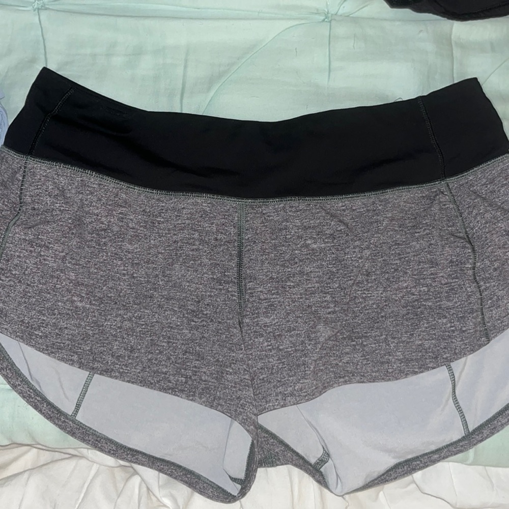 Grey Lululemon shorts. Length 2.5. Size 4